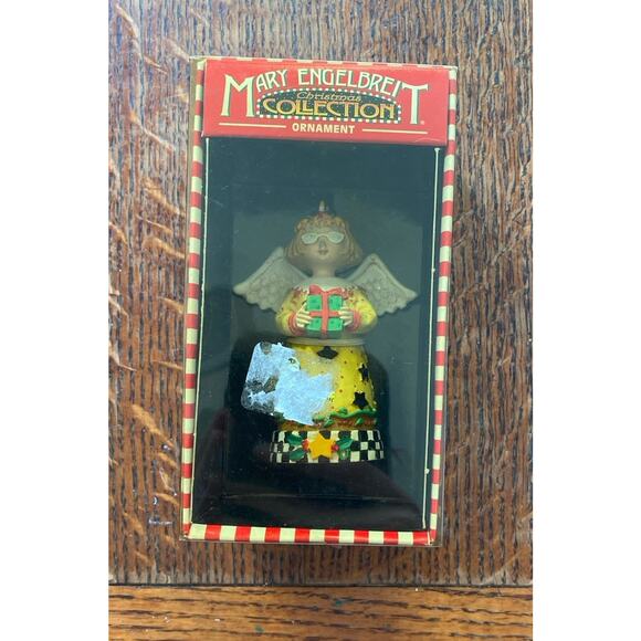Kurt Adler Mary Engelbreit Gift Angel Christmas Collection Ornament New In Box - Picture 3 of 5